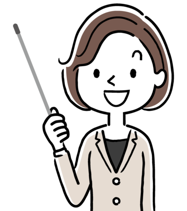 lady pointing